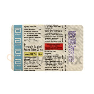 Inderal LA 20 mg Abbott Healthcare Pvt. Ltd. Inderal LA 20 mg Abbott Healthcare Pvt. Ltd.