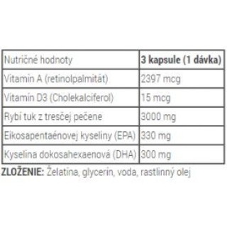 Metabolic Nutrition - Fish 3000 180 caps Metabolic Nutrition